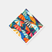 Abstracte Rainbow Beach Paraplu Servet (Hoek)