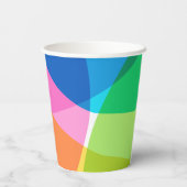 Abstracte Rainbow Custom Afstuderen Gefeliciteerd Papieren Bekers (Achterkant)