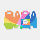 Abstracte Rainbow Custom Graduation Party Dank u Bedankdoosjes (Uitgevouwen)