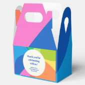 Abstracte Rainbow Custom Graduation Party Dank u Bedankdoosjes (Geopend)