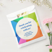 Abstracte Rainbow Custom Graduation Party Dank u Bedankzakje (Gezegeld)