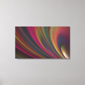 Abstracte Rainbow Fractal Wrapped Canvas Print (Voorkant)