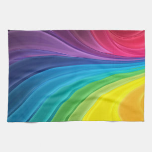 Abstracte Rainbow Kitchen Towel Theedoek