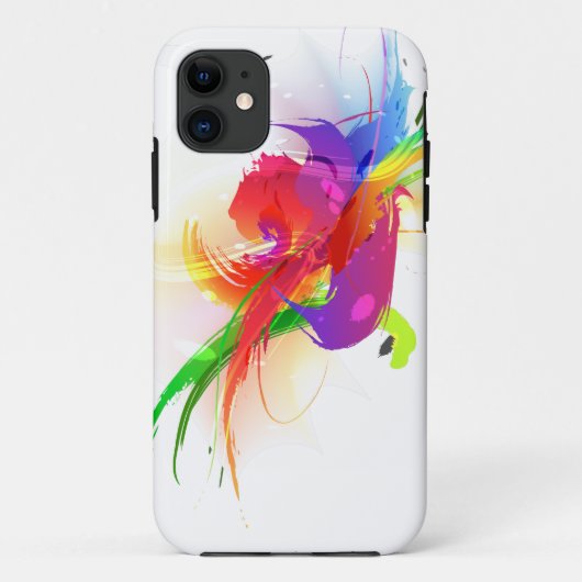 Abstracte Rainbow Loriket Paint Spletters Case-Mate iPhone Case (Achterkant)