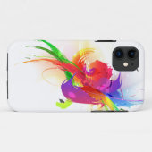 Abstracte Rainbow Loriket Paint Spletters Case-Mate iPhone Case (Achterkant (horizontaal))