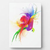 Abstracte Rainbow Loriket Paint Spletters Fotoplaat (voorkant)