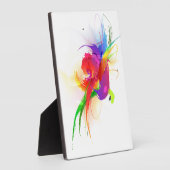 Abstracte Rainbow Loriket Paint Spletters Fotoplaat (Zijkant)