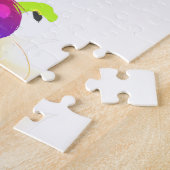 Abstracte Rainbow Loriket Paint Spletters Legpuzzel (Zijkant)