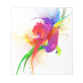 Abstracte Rainbow Loriket Paint Spletters Notitieblok (Voorkant)