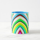 Abstracte Rainbow Marbled Swirls Mok (Midden)
