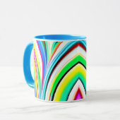 Abstracte Rainbow Marbled Swirls Mok (Voorkant links)