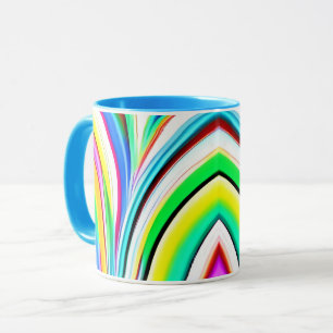 Abstracte Rainbow Marbled Swirls Mok
