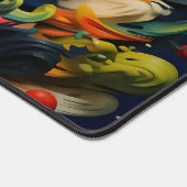 Abstracte Rainbow Splash Rhapsody Art Bureaumat (Hoek)