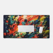 Abstracte Rainbow Splash Rhapsody Art Bureaumat (Keyboard & Muis)