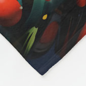 Abstracte Rainbow Splash Rhapsody Art Fleece Deken (Hoek)