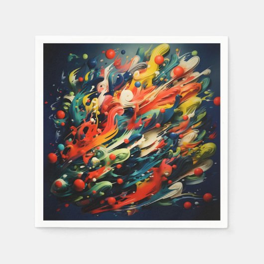 Abstracte Rainbow Splash Rhapsody Art Servet (Voorkant)