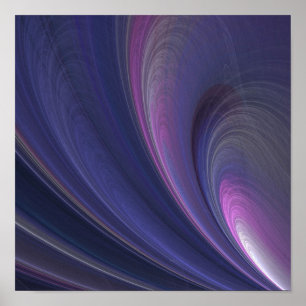 Abstracte Rainbow Swirl Canvas afdrukken Poster