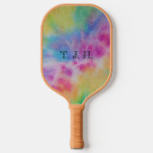Abstracte Rainbow Tie Dye Design Pickleball Paddle (Voorkant)