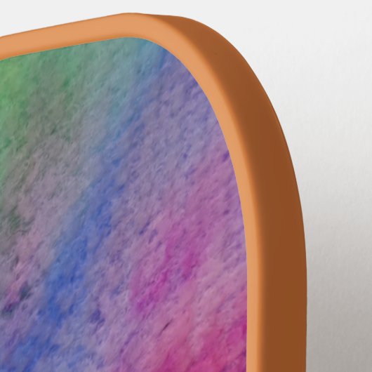 Abstracte Rainbow Tie Dye Design Pickleball Paddle (Links Detail)