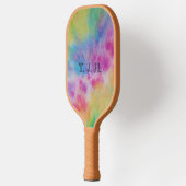 Abstracte Rainbow Tie Dye Design Pickleball Paddle (Links)
