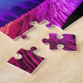 Abstracte Rainbow Tree of Life Silhouette Art Legpuzzel (Zijkant)