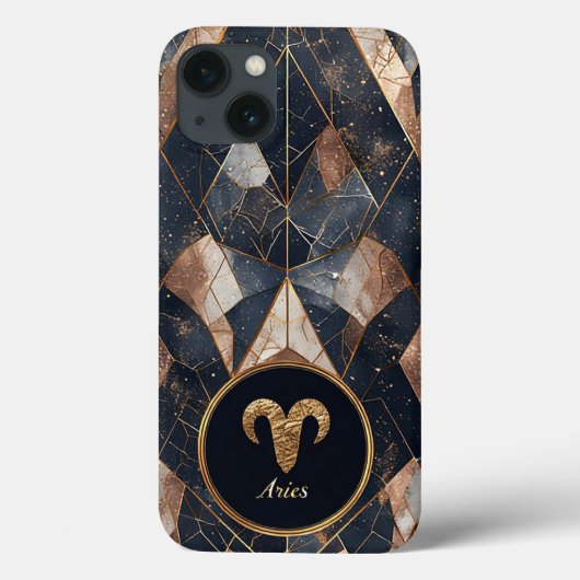 Abstracte Ram Zodiac Illustratie Modern Case-Mate iPhone Case (Achterkant)
