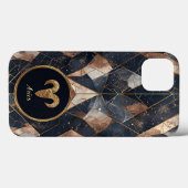 Abstracte Ram Zodiac Illustratie Modern Case-Mate iPhone Case (Achterkant (horizontaal))