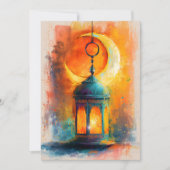 Abstracte Ramadan Crescent Elegance رمضانكري م Kaart (Voorkant)