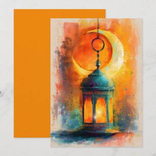 Abstracte Ramadan Crescent Elegance رمضانكري م Kaart