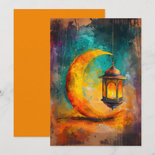 Abstracte Ramadan Crescent Elegance هلالرضما ن Kaart