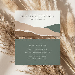 Abstracte rand van de gebergte visitekaartje