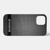 Abstracte rastertextuur Case-Mate iPhone case (Achterkant (horizontaal))