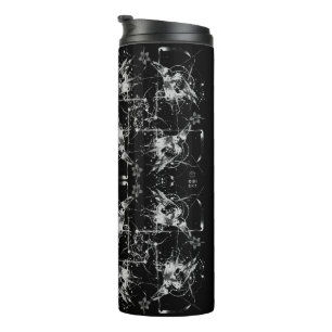 Abstracte Raven Black Thermal Tumbler Thermosbeker