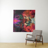 Abstracte Raven Skull Occult Dark Witchy AI Art Wandkleed (In Situ (horizontaal))