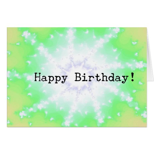 Abstracte Ray, Birthday (Voorkant Horizontaal)