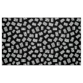 Abstracte rechthoeken 081122 - wit op zwart stof (Fat Quarter)
