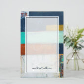 Abstracte rechthoeken briefpapier (Staand voorkant)