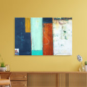 Abstracte rechthoeken canvas afdruk (Insitu (Woonkamer))