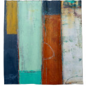 Abstracte rechthoeken douchegordijn (Voorkant)