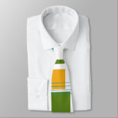 Abstracte rechthoeken en lijnen stropdas (Gebonden)