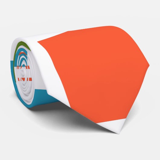 Abstracte rechthoeken en lijnen stropdas (Opgerold)