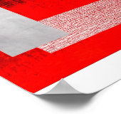 Abstracte rechthoeken en vierkantjes Art Poster Af (Hoek)
