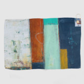 Abstracte rechthoeken golfhanddoek (Horizontaal)