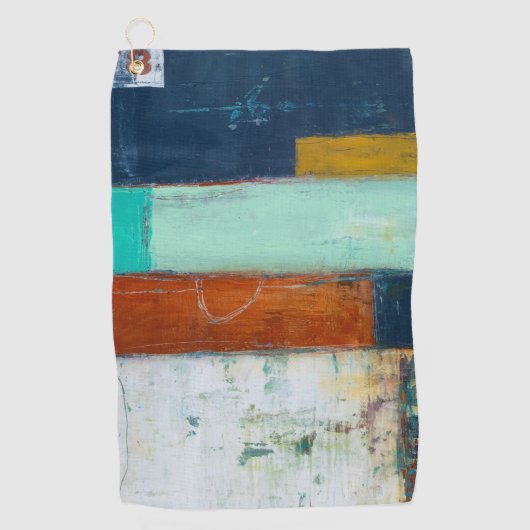 Abstracte rechthoeken golfhanddoek (Voorkant)