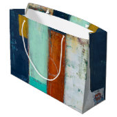 Abstracte rechthoeken groot cadeauzakje (Achterkant Gekanteld)