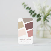Abstracte rechthoeken harmonisch kleurenpaletontwe visitekaartje (Staand voorkant)
