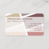 Abstracte rechthoeken harmonisch kleurenpaletontwe visitekaartje (Achterkant)