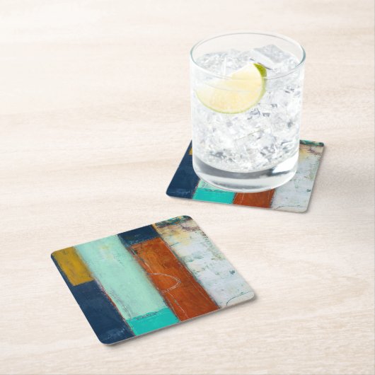 Abstracte rechthoeken kartonnen onderzetters (Insitu)