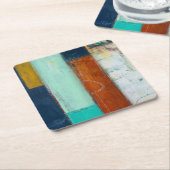 Abstracte rechthoeken kartonnen onderzetters (Schuin)