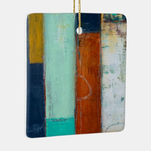 Abstracte rechthoeken keramisch ornament (Rechts)